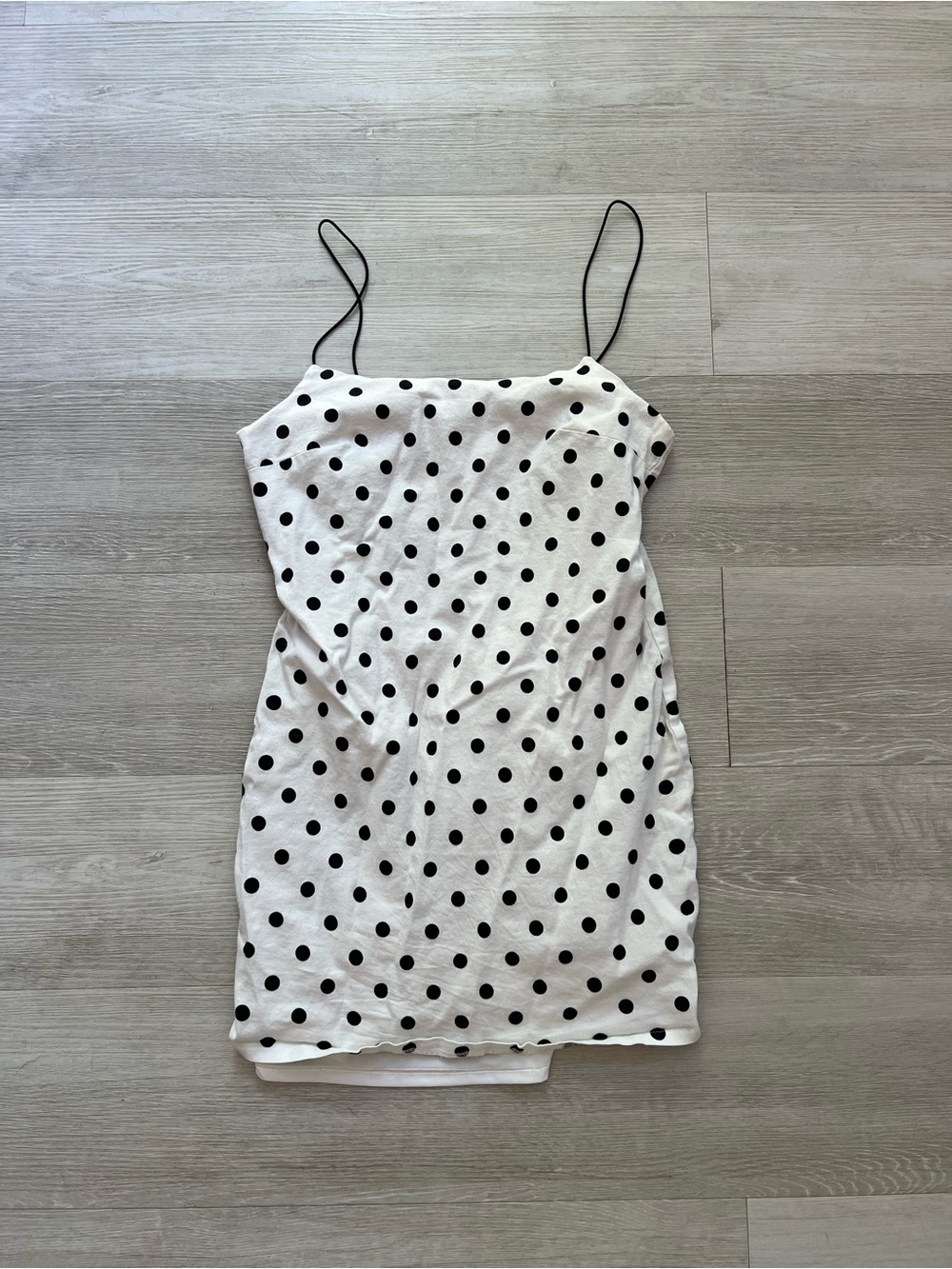 The Room Polka Dot Mini Dress • 90s Style Slip Dress • L